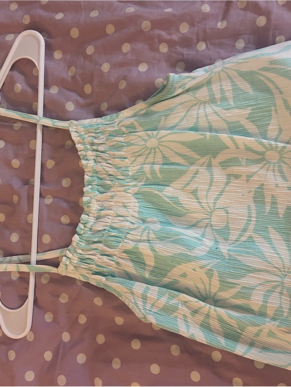 Roxy Mint Green and White Striped Girls' Top